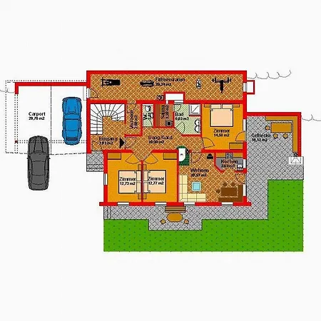 アパート Exklusiv-appartement Mit Sauna アルプバッハ